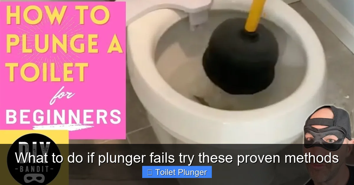 What to do if plunger fails try these proven methods
