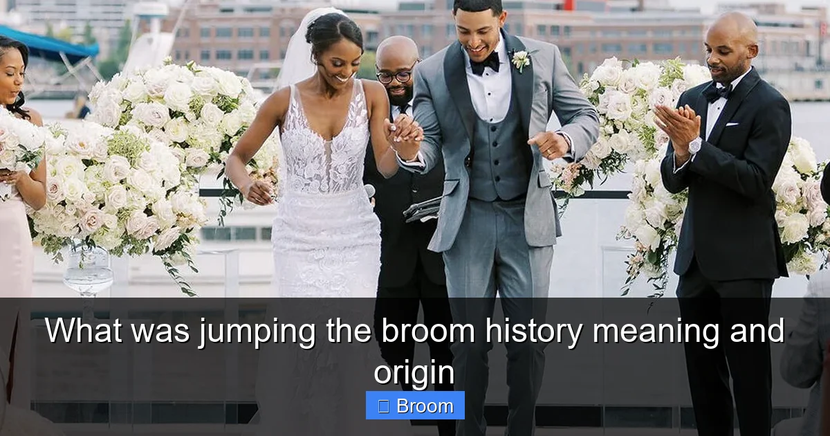 What was jumping the broom history meaning and origin