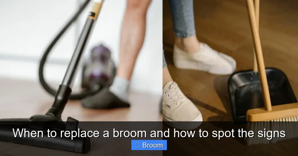 When to replace a broom and how to spot the signs
