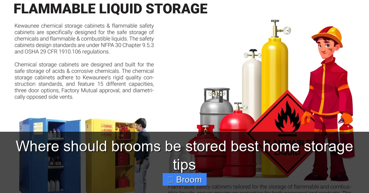 Where should brooms be stored best home storage tips