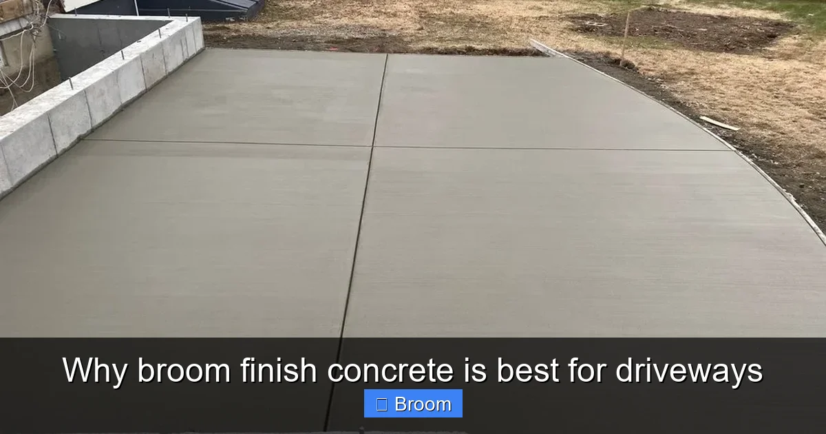 Why broom finish concrete is best for driveways