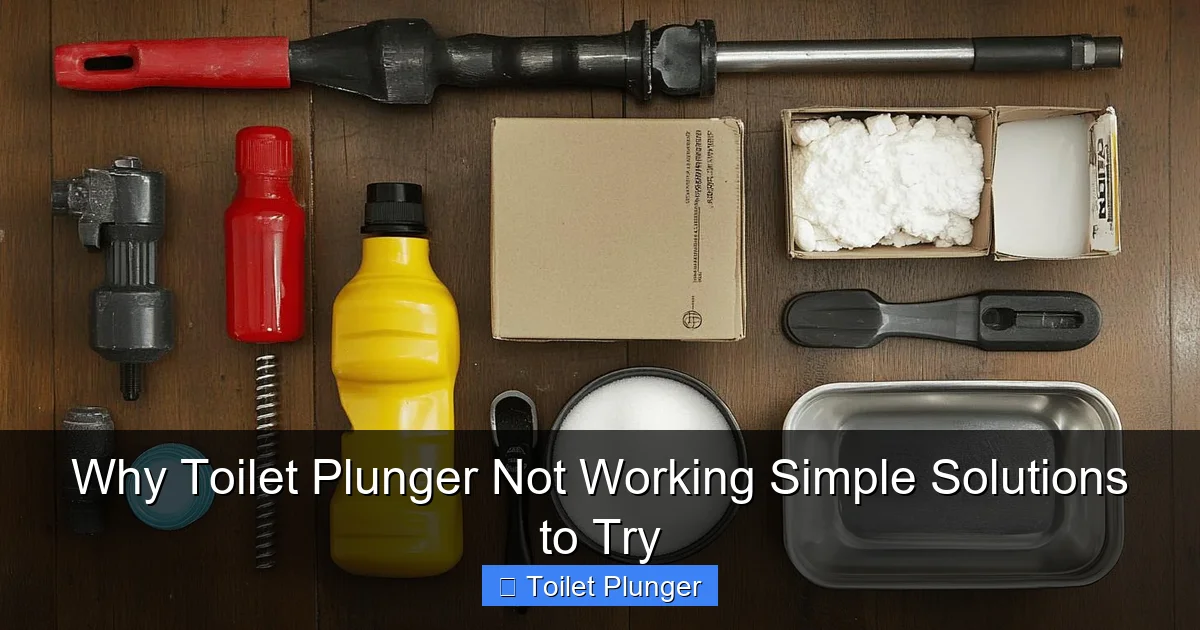 Why Toilet Plunger Not Working Simple Solutions to Try