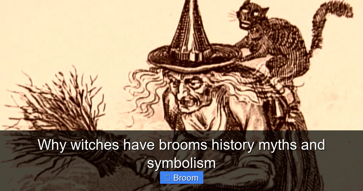 Why witches have brooms history myths and symbolism
