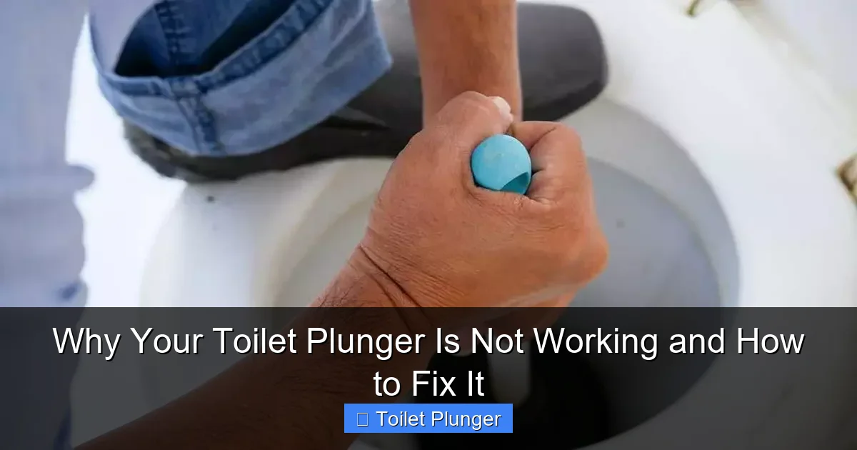 Why Your Toilet Plunger Is Not Working and How to Fix It