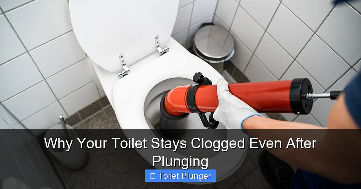 Why Your Toilet Stays Clogged Even After Plunging