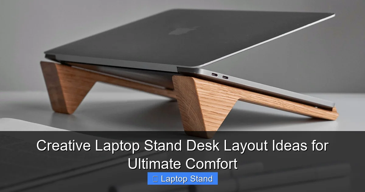 Creative Laptop Stand Desk Layout Ideas for Ultimate Comfort