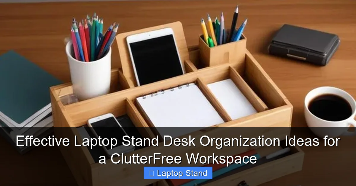 Effective Laptop Stand Desk Organization Ideas for a ClutterFree Workspace